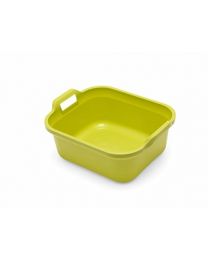 Addis Large Rectangular 9.5 Litre Washing Up Bowl with Handles, Lime Green, 39 x 32 x 14 cm