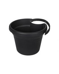 Elho green basics drainpipe clicker planter - living black