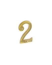 Securit S2482 Brass Numeral No:2 50mm
