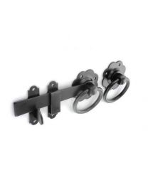 Securit zinc plated ring handle gate latch with screws