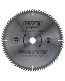Draper Expert TCT Saw Blade 305X30mmx80T