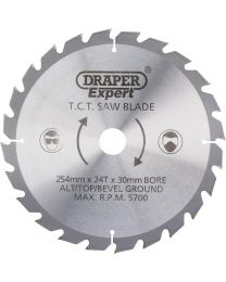 Draper Expert TCT Saw Blade 254X30mmx24T