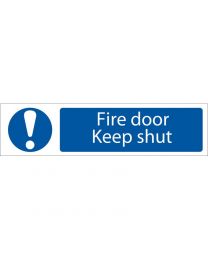 Draper 'Fire Door Keep Shut' Mandatory Warning Sign