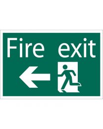 Draper 'Fire Exit Arrow Left' Safety Sign