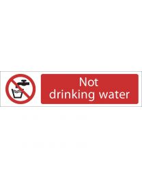 Draper 'Not Drinking Water' Prohibition Sign