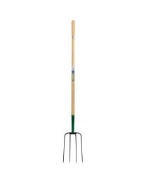 Draper 4 Prong Manure Fork with Wood Shaft