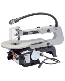 Draper 405mm 90W 230V Variable Speed Fretsaw with Flexible Drive Shaft and Worklight
