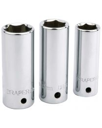 Expert 1/2 Inch Sq Dr Set of Draper Hi-Torq® Spark Plug Sockets