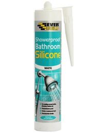 Everbuild SHOWWE C3 Showerproof Bathroom Silicone Sealant - White