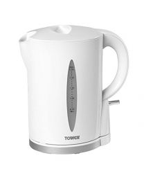 Tower Essential T10011W Jug Kettle, 2200 W, 1.7 Litre, White