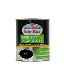 Sandtex Rapid Dry Gloss 750ml Black