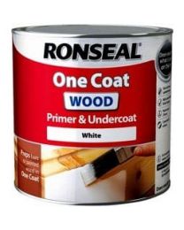 Ronseal RSLOCWPU250 One Coat Wood Primer and Undercoat, Clear, 250 ml