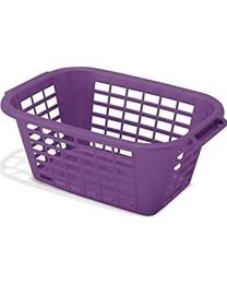 Addis 40 Litre Rectangular Laundry Basket, Purple