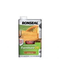 Ronseal UHWGFOT1L 1 Litre Ultimate Protection Hardwood Garden Furniture Oil - Teak