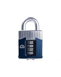 Henry Squire & Sons HSQWC55 55 mm Warrior High-Security Open Shackle Combination Padlock - Blue