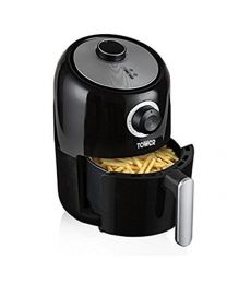 Tower T17026 Compact Air Fryer with 30 Minute Timer, 1000 W, 1.6 L - Black, 1.6 Litre