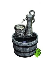 Blagdon 1054409 Liberty Vintage Pump and Barrel Patio Water Feature