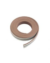 Exitex EPDM Rubber E Strip Draught Excluder 5m Brown