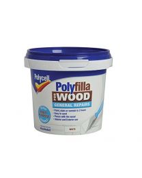 Polycell 5207197 Polyfilla Tub for Wood General Repairs, 380 g, White (Pack of 6)