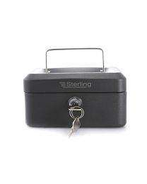 Sterling CB01BK 6 Inch Cash Box - black
