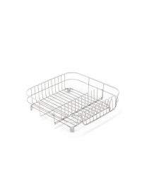 ADDIS 1-Piece Stainless Steel/ PVA ADDIS White Soft Touch Stainless Steel Draining Rack, White