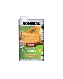 Ronseal UHWGFOCLR 500 Milliliter Natural Ultimate Protection Hardwood Garden Furniture Oil Clear