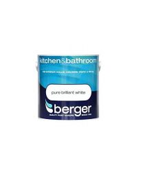 Berger Paint for Kitchen & Bathroom 2.5 Litres MATT Brilliant White