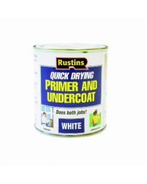 Rustins WHPU250 250ml Quick Dry Primer/ Undercoat - White