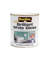 Rustins Gloss Paint Water Based White 500ml