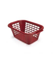 ADDIS 40 Litre Rectangular Laundry Basket, Roasted Red