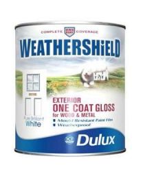 Dulux Weathershield Exterior One Coat Gloss 2.5L Pure Brilliant White