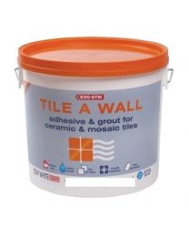 Evo-Stik Tile a Wall Adhesive & Grout for Ceramic & Mosaic Tiles 1 Litre EVO416512