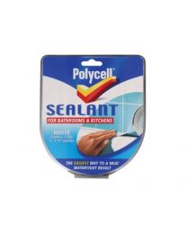 Polycell SSBKWH22 22mm Bathroom/ Kitchen Sealant Strip - White