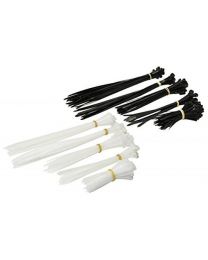 Rolson 60921 Cable Tie Set, Black/White