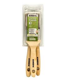 Ronseal 3 Pack Precision Finish Paint Brushes