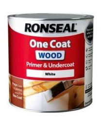 Ronseal RSLOCWPU750 One Coat Wood Primer and Undercoat, Clear, 750 ml