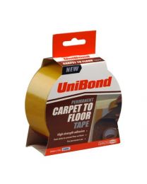 UniBond Permanent Carpet to Floor Tape High Strength Adhesive - 50 mm x 10 m, Clear