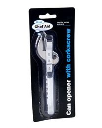 Chef Aid Can Opener with Corkscrew