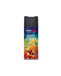 Plasti-kote 3101 400ml Super Spray Paint - Matt Black