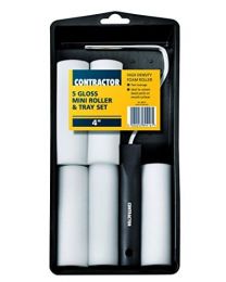 Harris T-Class Contractor Gloss 5 mini(4 Inch) roller tray set 89416
