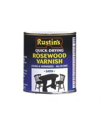 Rustins VSTE500 500 ml Quick Dry Varnish Satin - Teak