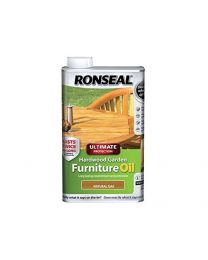 Ronseal UHWGFOO1L 1 Litre Ultimate Protection Hardwood Garden Furniture Oil - Oak