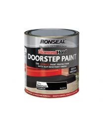 Ronseal DHDSPB250 Diamond Hard Doorstep Paint Black 250ml