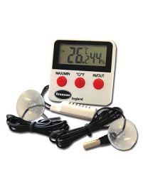 Reptile Tank Thermometer Digital Max Min and Hygrometer With Remote Probes - Ideal for Reptile Tanks, Terrariums, Vivariums, Brooders, and Incubators