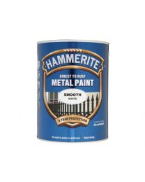 Hammerite 5084861 Direct to Rust Metal Paint 5 L - Smooth White