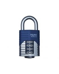 Henry Squire & Sons HSQVC50 50 mm Vulcan Open Boron Shackle Combination Padlock - Blue