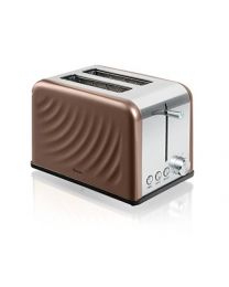 Swan Products ST19010TWN 2-Slice Stainless Steel Twist Toaster, 800 W, Copper
