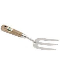 Draper Expert Stainless Steel Heavy Duty Hand Weeding Fork with FSC Ash Handle