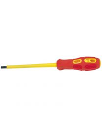 Draper 5.5mm x 125mm Fully Insulated Plain Slot Screwdriver (Sold Loose)