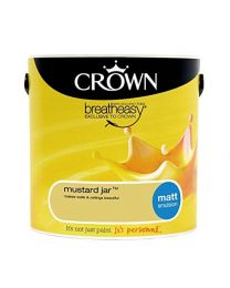 Crown Matt Emulsion 2.5L Mustard Jar